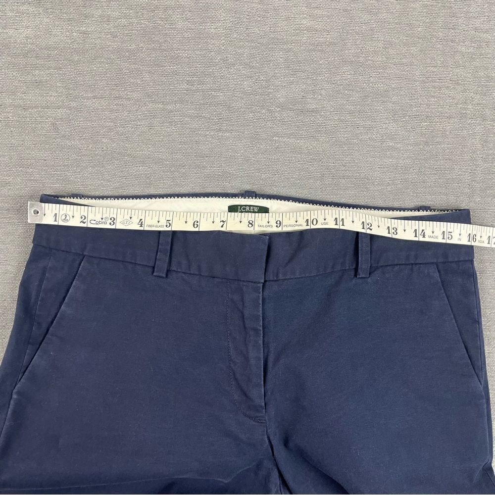 J Crew City Fit Navy Blue Khaki Dress Pants Women’s Size 6S - Picture 6 of 8
